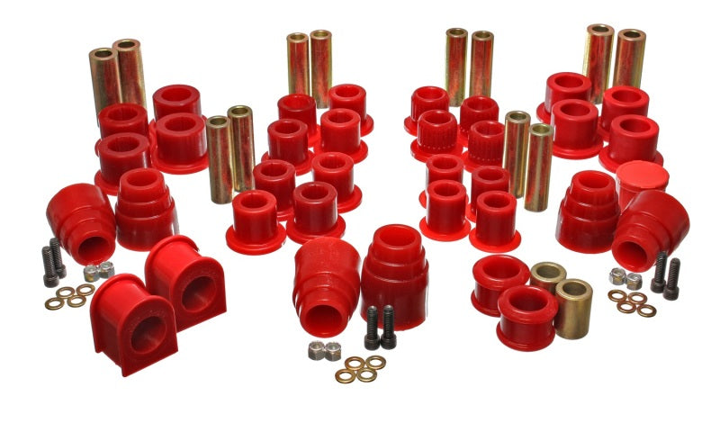 Energy Suspension 00-04 Ford Excursion 4WD Red Hyper-flex Master Bushing Set Bushing Kits Energy Suspension