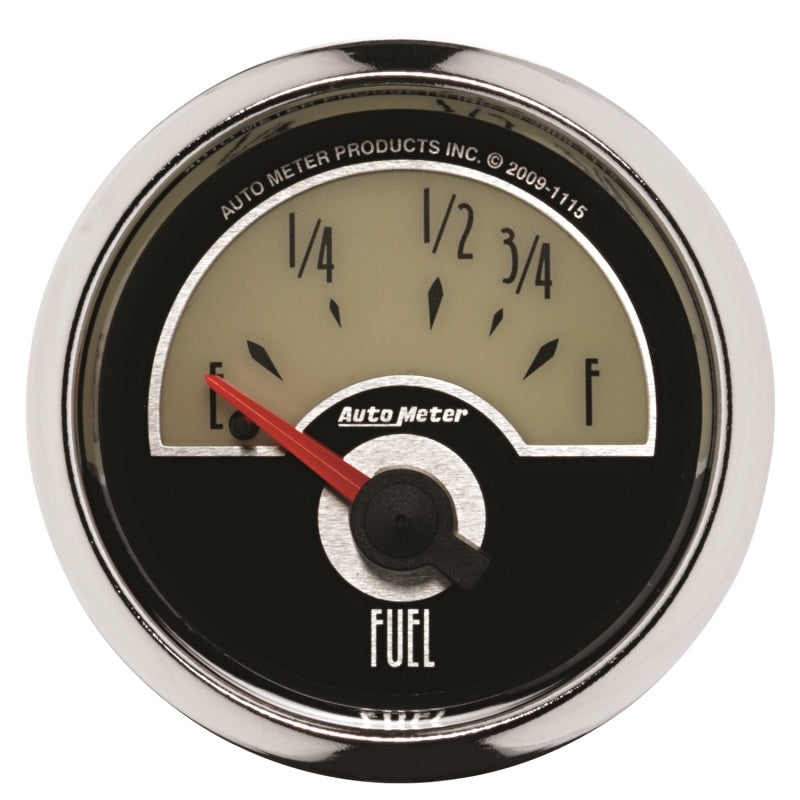 AutoMeter Gauge Fuel Level 2-1/16in. 73 Ohm(e) to 10 Ohm(f) Elec Cruiser Gauges AutoMeter