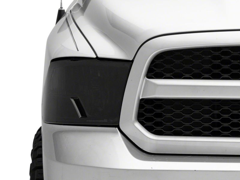 Raxiom 09-18 Dodge RAM 1500 Axial OEM Rep Headlights w/ Single Bulb- Chrome Housing (Smoked Lens) Headlights Raxiom