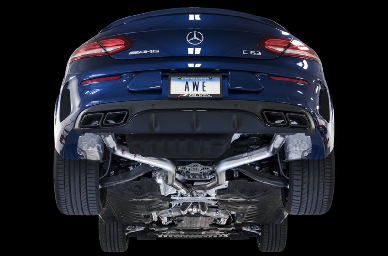 AWE Tuning Mercedes-Benz W205 AMG C63/S Sedan Track Edition Exhaust System (no tips) Catback AWE Tuning