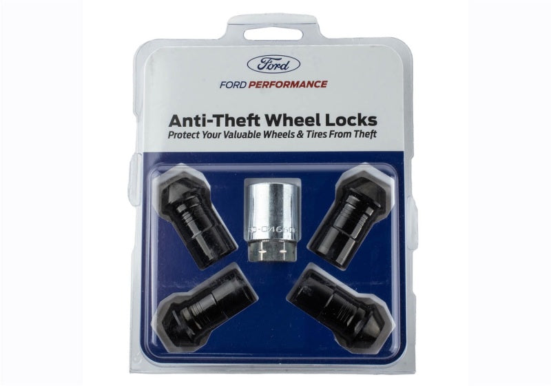 Ford Racing M14 x 1.5 Black Security Lug Nut Kit - Set of 4 Lug Nuts Ford Racing