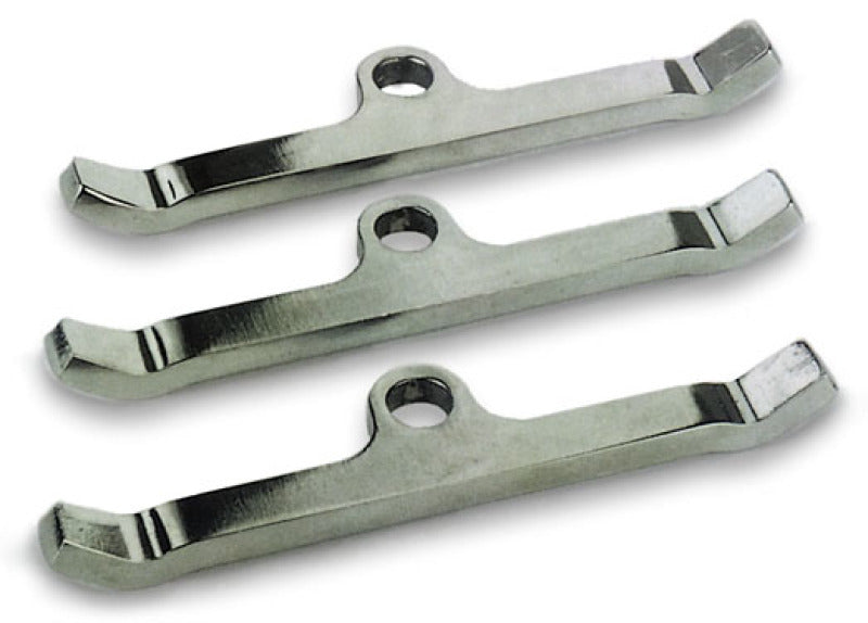 Moroso Mopar Valve Cover Hold Downs - Steel - Chrome Plated - Set of 3 Valve Covers Moroso