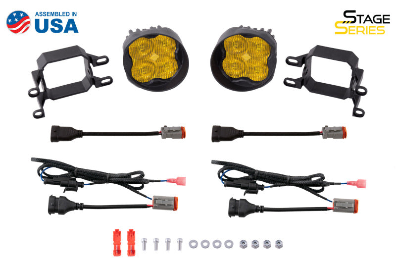 Diode Dynamics SS3 Pro Type B Kit ABL - Yellow SAE Fog Light Accessories and Wiring Diode Dynamics