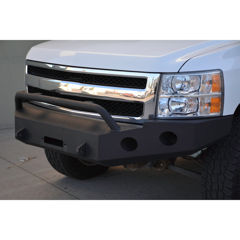 DV8 Offroad 07-13 Chevrolet Silverado 1500 Front Bumper - Black Powdercoat Bumpers - Steel DV8 Offroad
