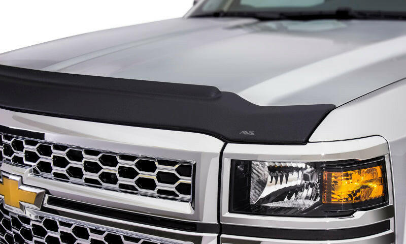 AVS 19-22 GMC Sierra 1500 Aeroskin II Textured Low Profile Hood Shield - Black Hood Deflectors AVS