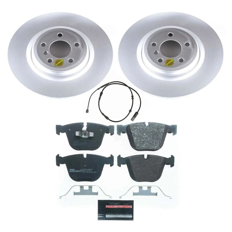 Power Stop 11-15 BMW 750Li Rear Euro-Stop Brake Kit Brake Kits - OE PowerStop