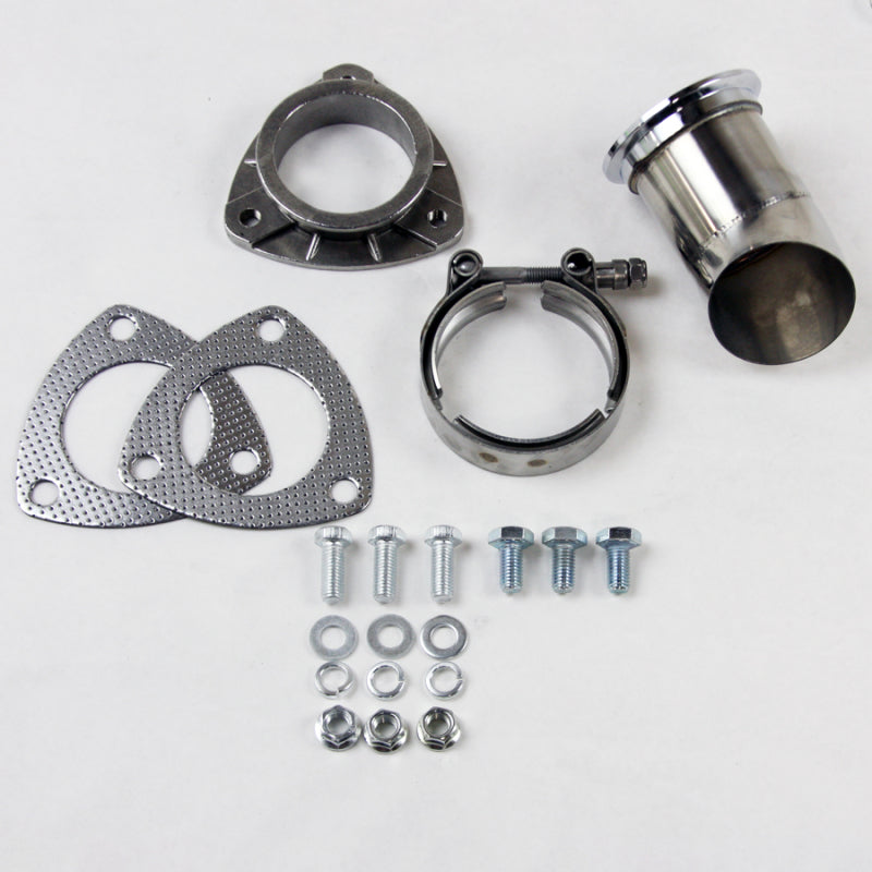 Granatelli 2.5in 304SS Turn Down w/V-Band & Gaskets Exhaust Adapters Granatelli Motor Sports