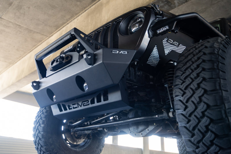 DV8 Offroad 18-23 Jeep Wrangler JL/JT Front Bumper Sway-Bar Disconnect Motor Skid Plate Skid Plates DV8 Offroad