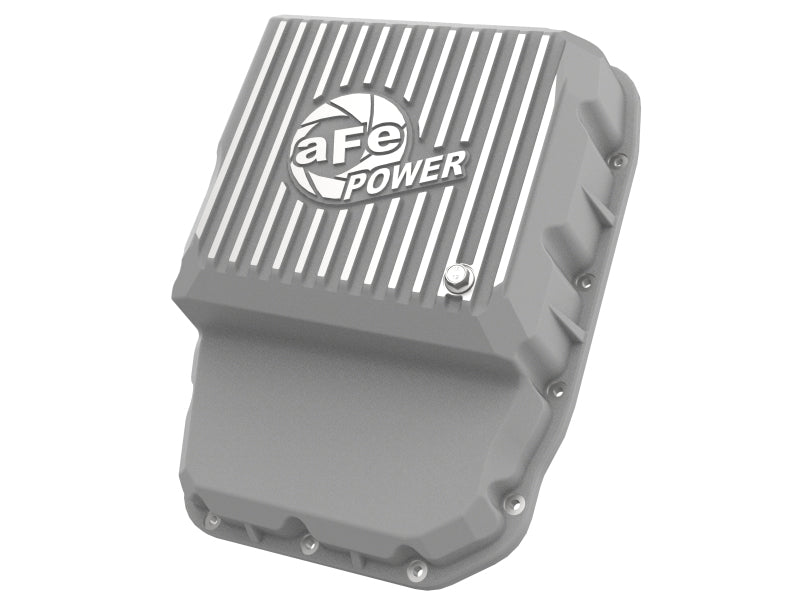 aFe Transmission Pan Raw w/ Machined Fins 13-19 Dodge Diesel Trucks L6-6.7L (td) Diff Covers aFe