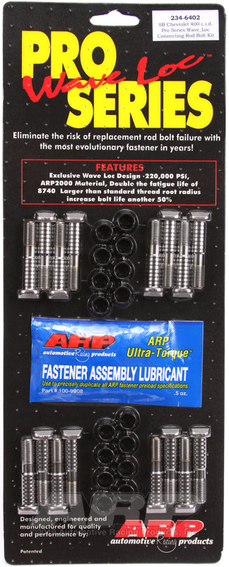 ARP SB Chevy 400 wave-loc rod bolt kit Rod Bolt Kits ARP