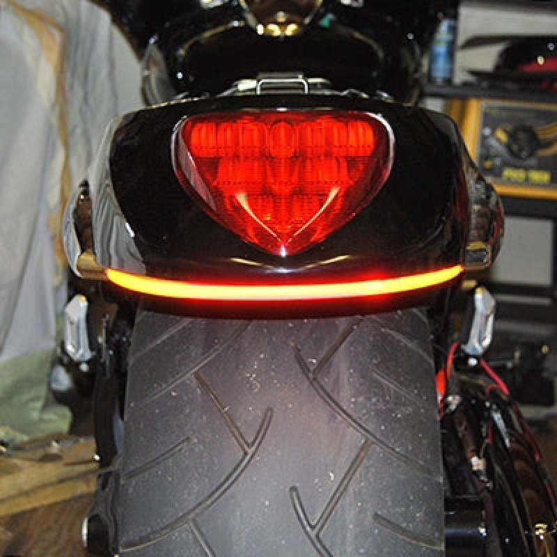 New Rage Cycles 06+ Suzuki M109R Rear Turn Signals - Amber/Red Lights Corner New Rage Cycles