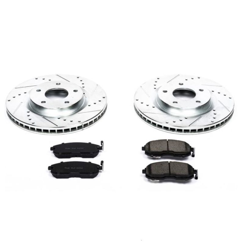 Power Stop 07-12 Nissan Sentra Front Z23 Evolution Sport Brake Kit Brake Kits - Performance D&S PowerStop