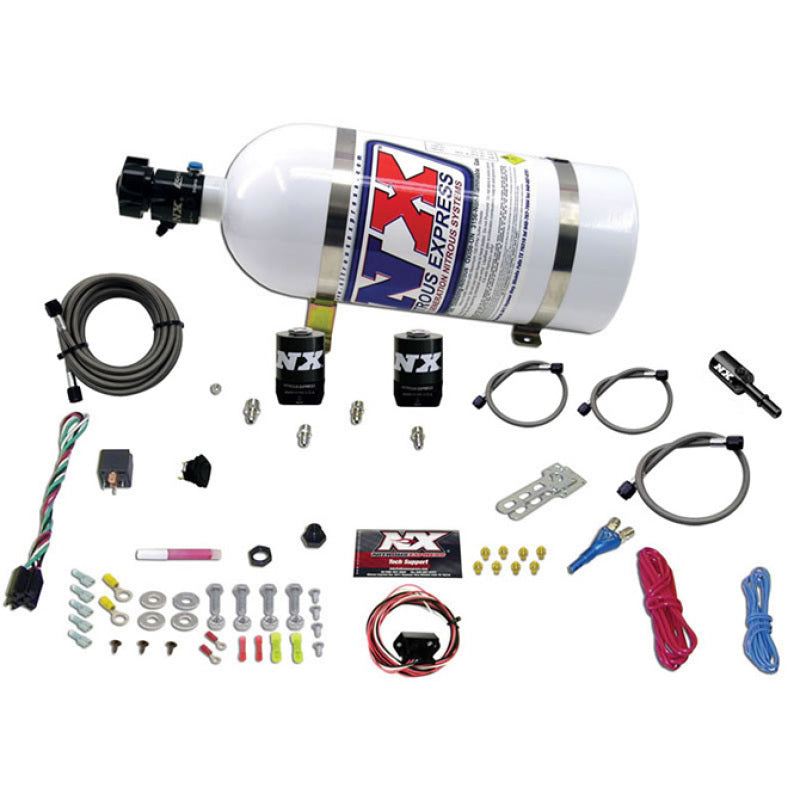 Nitrous Express Dodge Hemi/SRT8 Single Nozzle Fly By Wire Nitrous Kit (35-150HP) w/10lb Bottle Nitrous Systems Nitrous Express