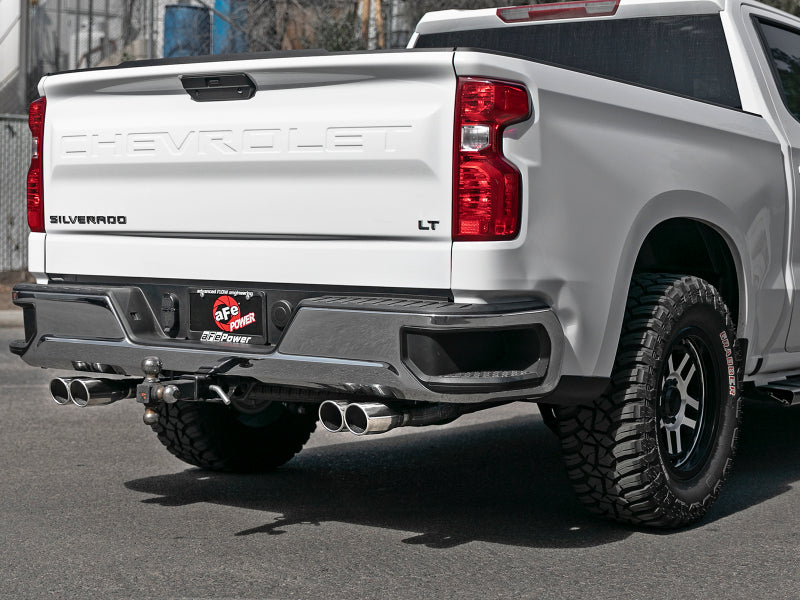 aFe Vulcan Series 3in-2-1/2in 304 SS Cat-Back 2019 GM Silverado 1500 V8-5.3L w/ Polished Tips Catback aFe