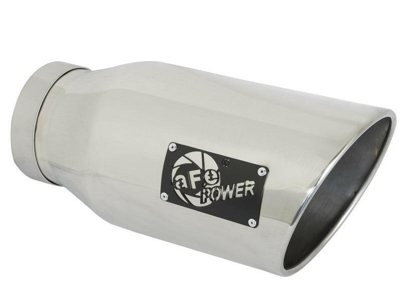 aFe LARGE BORE HD 5in 409-SS DPF-Back Exhaust w/Pol Tip 19-20 Ram Diesel Trucks L6-6.7L (td) DPF Back aFe