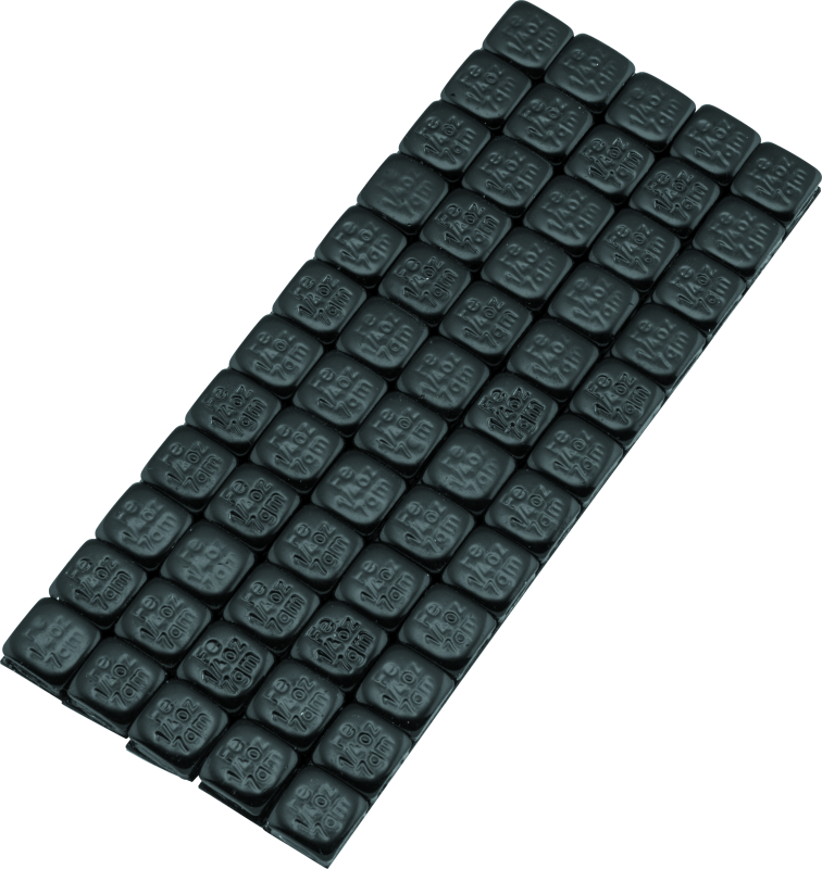 BikeMaster Square Wheel Weights Adhesive 1/4oz - Black Wheel Accessories BikeMaster