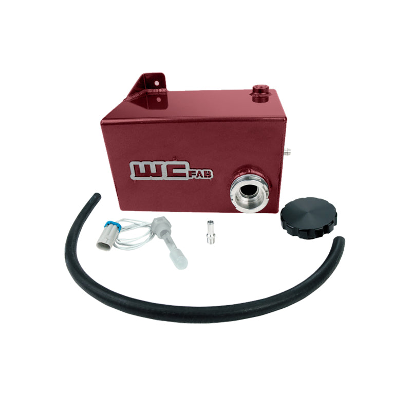 Wehrli 01-07 Chevrolet 6.6L LB7/LLY/LBZ Duramax OEM Placement Coolant Tank Kit - WCFab Red Coolant Reservoirs Wehrli