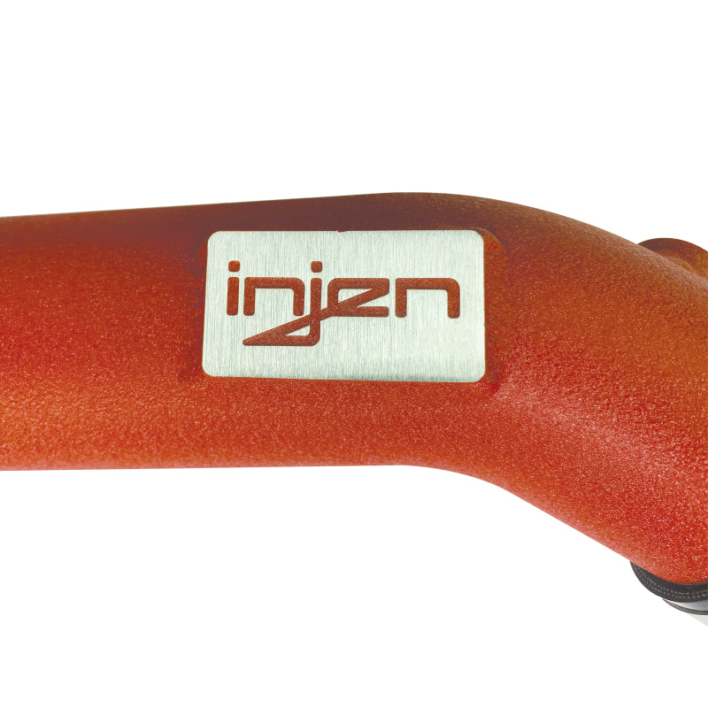Injen 15-16 BMW M3(F80)/M4 (F82/83) 3.0L L6 Twin Turbo 2PC Aluminum Int. Charge Pipe - Wrinkle Red Intercooler Pipe Kits Injen