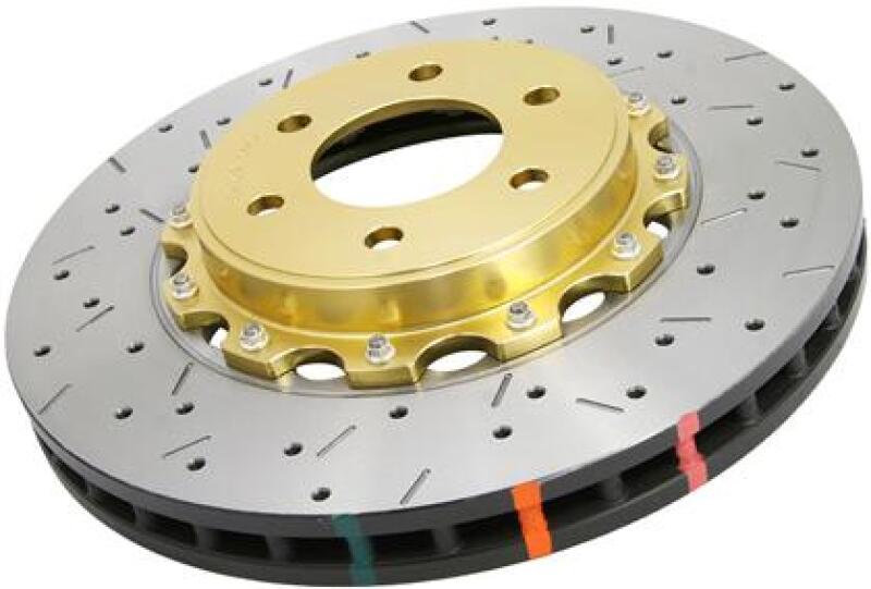 DBA 08-16 Mitsubishi Lancer Evolution X 5000 Series DBA Center Bell - Gold Brake Rotors - 2 Piece DBA