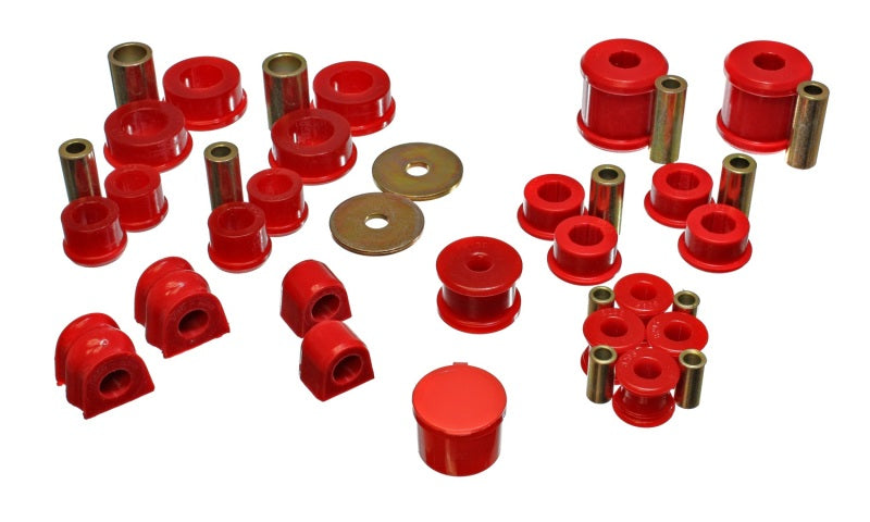 Energy Suspension 02-06 Subaru Impreza/WRX Red Hyper-Flex Master Bushing Set Bushing Kits Energy Suspension
