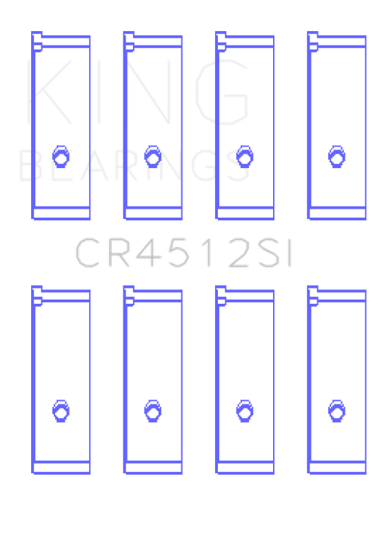 King Engine Bearings Honda D17A1/2 Rod Bearing Set - Size STD Bearings King Engine Bearings