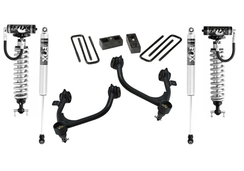 Superlift 19-22 GM Sierra 1500 (Excl AT4 &amp; Trail Boss) 3in Lift Kit w/ Fox Front Coil &amp; 2.0 Lift Kits Superlift