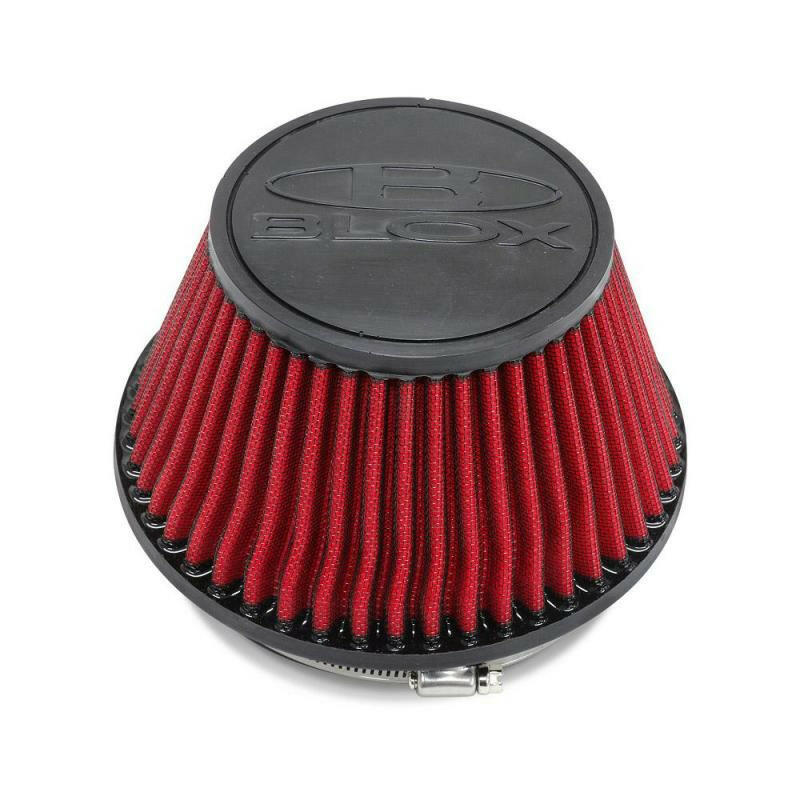 BLOX Racing Shorty Performance 5in Air Filter Air Filters - Direct Fit BLOX Racing