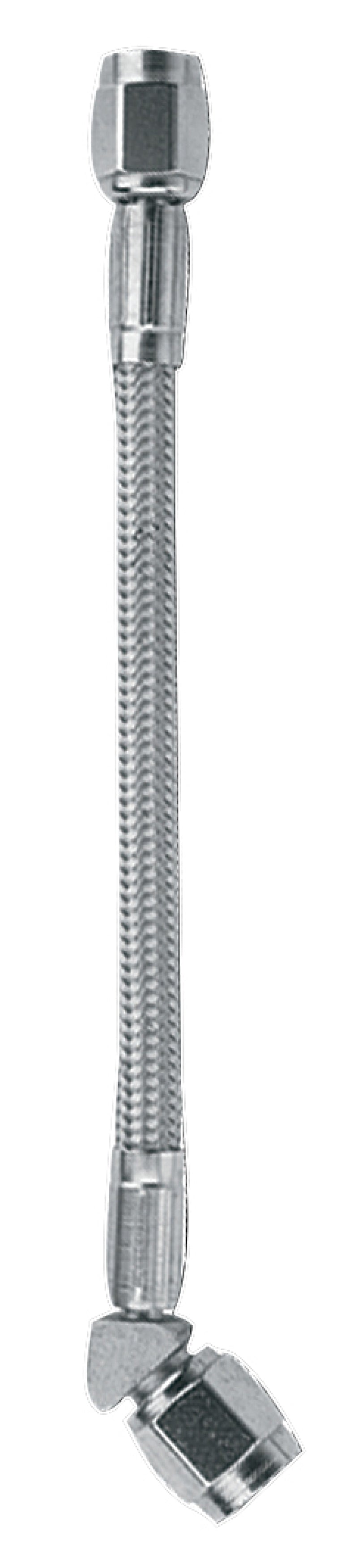 Fragola -3AN Clear Covered Assembly Straight x 45 Degree 10in Brake Line Kits Fragola