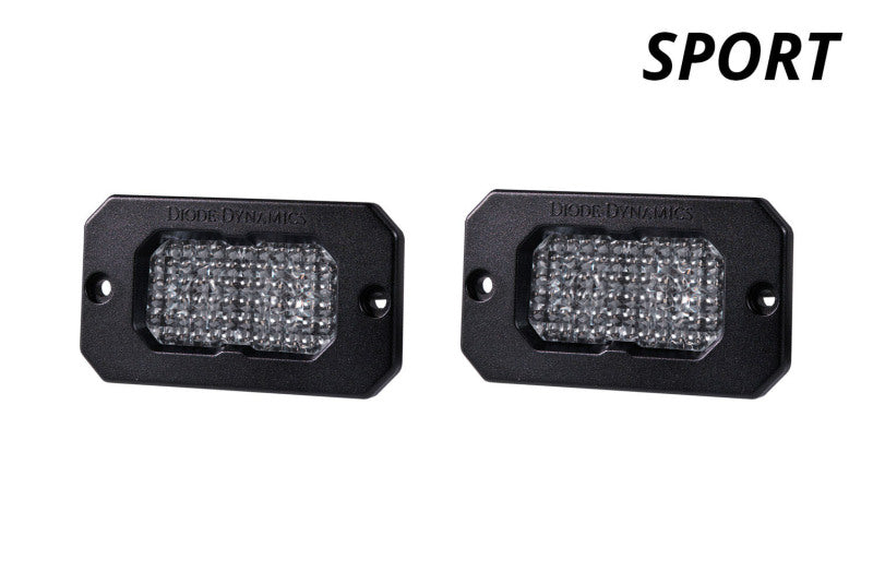Diode Dynamics Stage Series 2in LED Pod Sport - White Combo Flush ABL (Pair) Light Accessories and Wiring Diode Dynamics