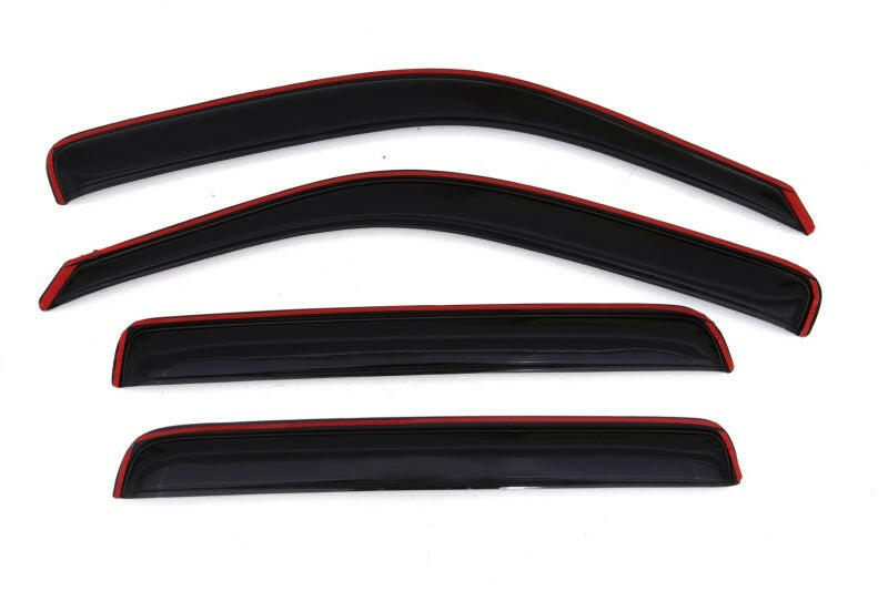 AVS 06-14 Honda Ridgeline Ventvisor In-Channel Front & Rear Window Deflectors 4pc - Smoke Wind Deflectors AVS