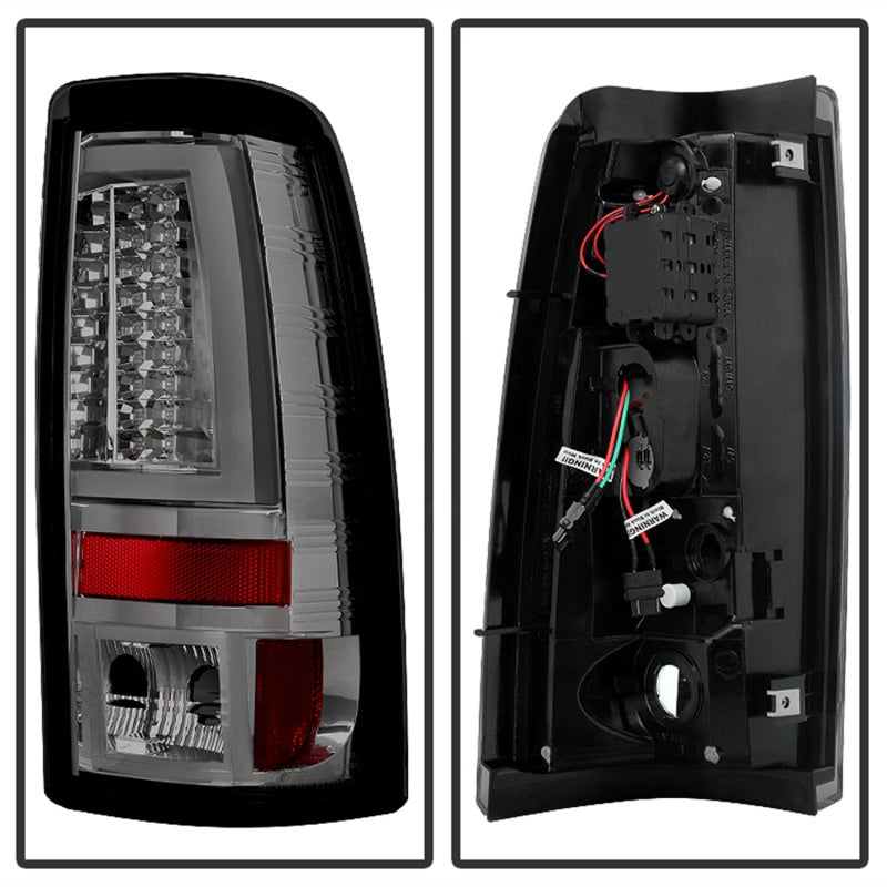 Spyder Chevy Silverado 1500/2500 03-06 Version 2 LED Tail Lights - Smoke ALT-YD-CS03V2-LED-SM Tail Lights SPYDER