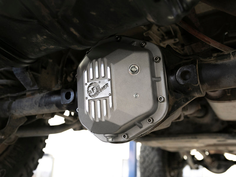 aFe 97-18 Jeep Wrangler TJ/JK Dana 44 Street Series Differential Cover w/ Machined Fins - Raw Diff Covers aFe