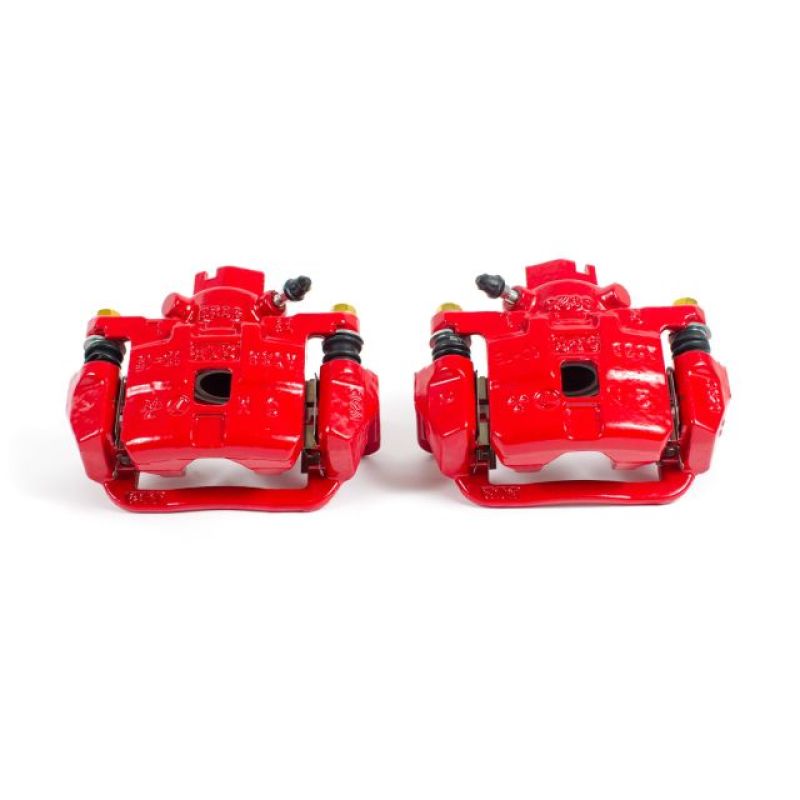 Power Stop 03-06 Subaru Baja Rear Red Calipers w/Brackets - Pair Brake Calipers - Perf PowerStop