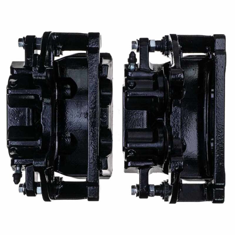 Power Stop 19-20 Dodge Charger Front Black Calipers - Pair (w/Bracket) Brake Calipers - Perf PowerStop