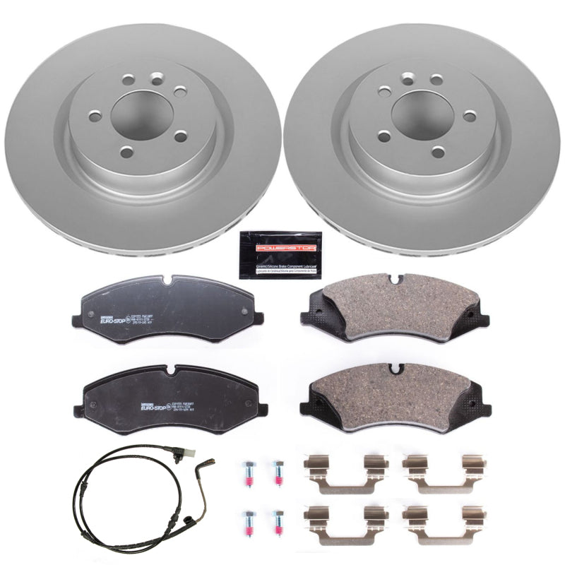 Power Stop 10-13 Land Rover Range Rover Sport Front Euro-Stop Brake Kit Brake Kits - OE PowerStop