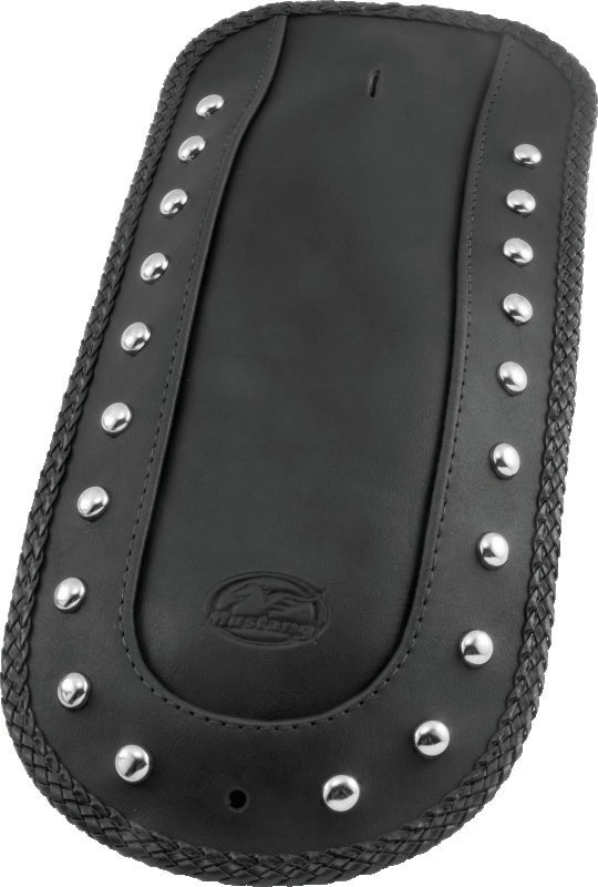 Mustang 98-11 Yamaha V-Star Classic Fender Bib w/Studs - Black Fender Bibs Mustang Motorcycle