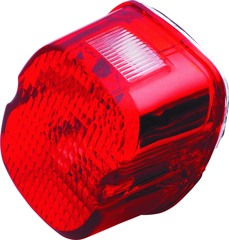 Bikers Choice 99-03 Big Twin & XL Red Laydown Taillight With Top License Light Tail Lights Bikers Choice