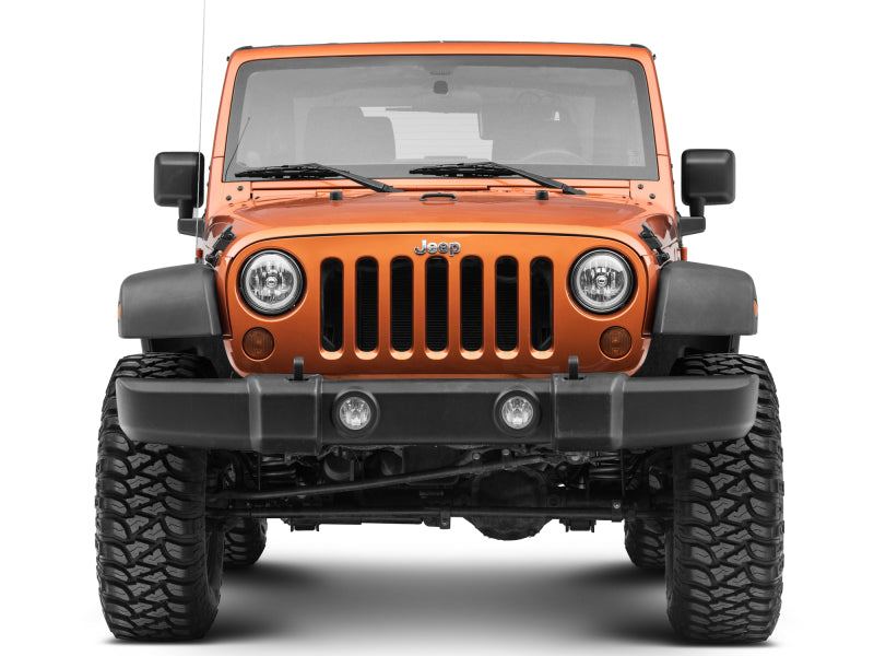 Raxiom 07-18 Jeep Wrangler JK LED Halo Headlights- Chrome Housing (Clear Lens) Headlights Raxiom