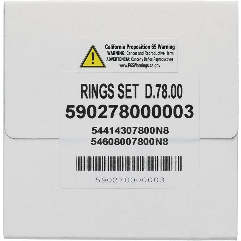 Vertex Piston 17-23 KTM 250 EXC-F 250cc Repl Ring Set for Forged Replica Piston Rings Vertex Pistons