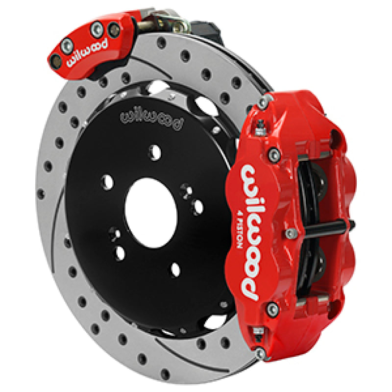 Wilwood 00-09 Honda S2000 Narrow Superlite 4R Rear Brake Kit - Drilled & Slotted Big Brake Kits Wilwood