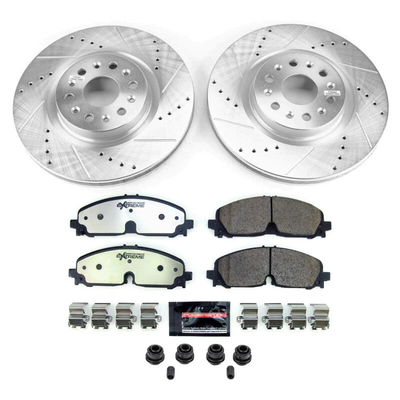 Power Stop 21-22 Cadillac XT5 Front Z36 Truck & Tow Brake Kit Brake Kits - Performance D&S PowerStop