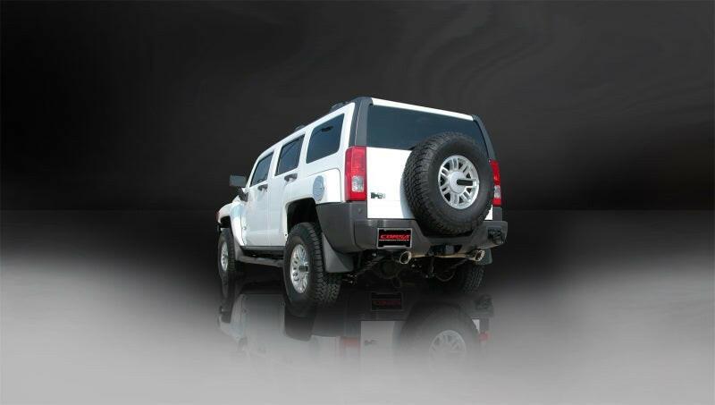 Corsa 2006-2008 Hummer H3 3.5L Polished Sport Cat-Back Exhaust Catback CORSA Performance