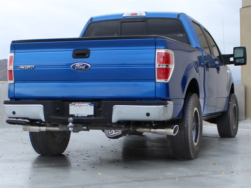 aFe MACHForce XP Exhausts 3inSS Dual Side Exit Cat-Back 11-14 Ford F150 Ecoboost V6-3.5L (TT) Catback aFe