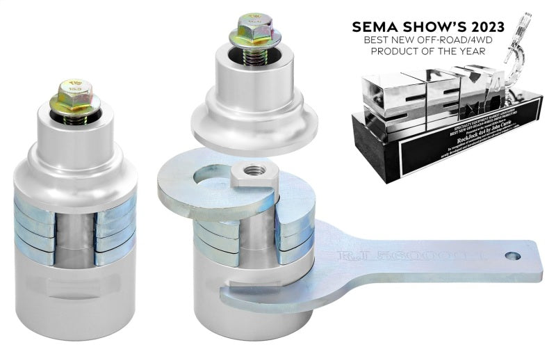 RockJock JL/JT/JK excl. 392 Adjustable Front Bump Stops w/ Hardware Bump Stops RockJock