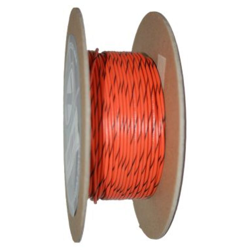 NAMZ OEM Color Primary Wire 100ft. Spool 18g - Orange/Black Stripe Wire Loom NAMZ
