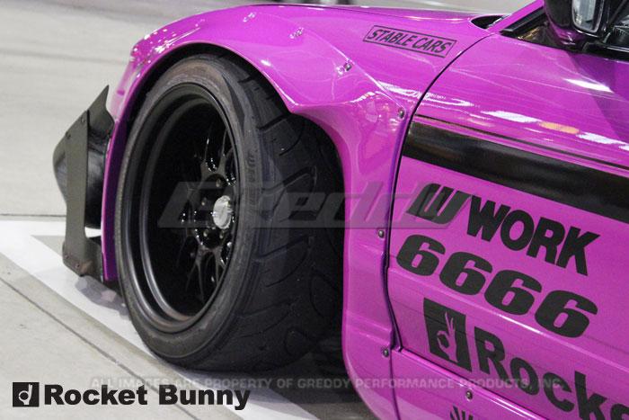 GReddy 89-93 Nissan 240SX Full Rocket Bunny 180/240SX Wide Body Aero Kit w/ Wing Body Kits GReddy