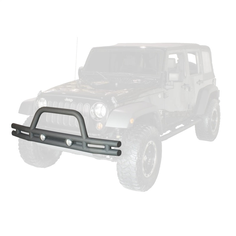 Rugged Ridge 3in Double Tube Front Bumper 07-18 Jeep Wrangler Bumper Accessories Rugged Ridge