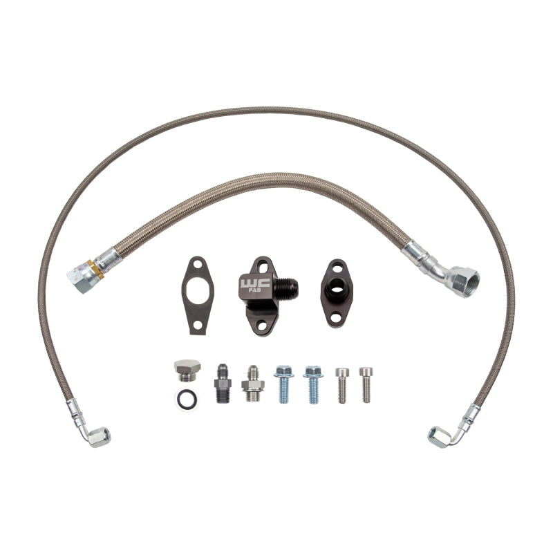 Wehrli Chevrolet 6.6L Duramax L5P S400 Single Turbo Oil Line Kit Oil Line Kits Wehrli