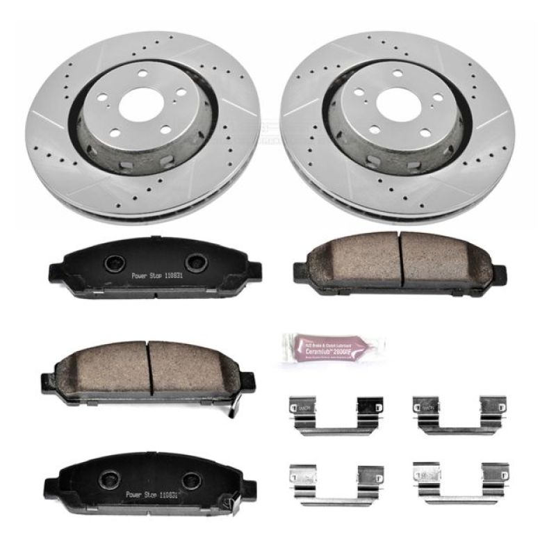 Power Stop 09-16 Toyota Venza Front Z23 Evolution Sport Brake Kit Brake Kits - Performance D&S PowerStop