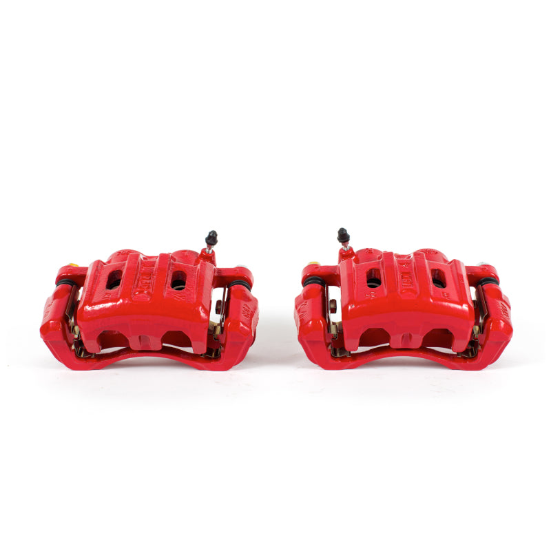 Power Stop 97-04 Mitsubishi Diamante Front Red Calipers w/Brackets - Pair Brake Calipers - Perf PowerStop